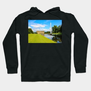 A view of Chatsworth house and the fountain, Derbyshire,UK Hoodie
